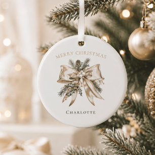Elegant Personalised Christmas Ornament
