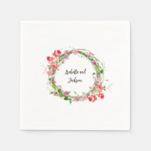 elegant personalised couple/single name floral 