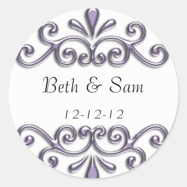 Elegant Personalised Envelope Seal Stickers (Front)
