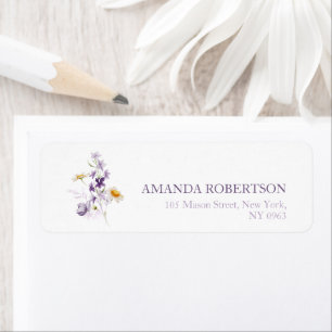 Elegant Personalised Floral Address Labels