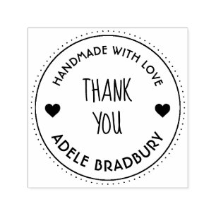 Elegant Personalised Handmade By Self-inking Stamp