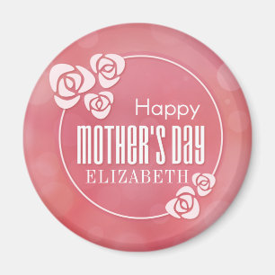 Elegant Personalised Happy Mother's Day   Magnet