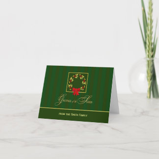Elegant Personalised Holiday Christmas Cards