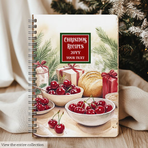 Elegant Personalised Holiday Recipe Journal