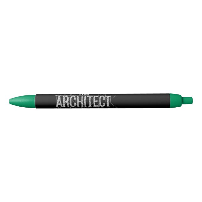 Elegant Personalised "I Am An Architect" Pen Gift (Front)