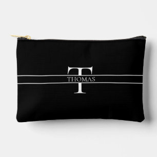 Elegant Personalised Monogrammed Custom Name  Accessory Pouch