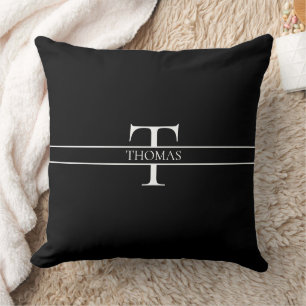 Elegant Personalised Monogrammed Custom Name  Cushion
