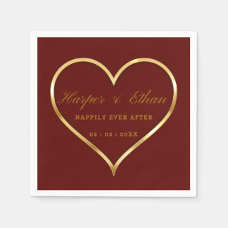 Elegant Personalised Monogrammed Wedding Napkins 