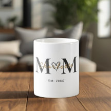 Elegant Personalised Mum Name Est Year Mug