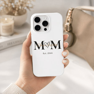 Elegant Personalised Mum Name Est Year Phone Case