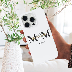 Elegant Personalised Mum Name Est Year Phone Case