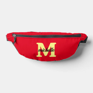 Elegant Personalised Name Initial Letter  Bum Bags