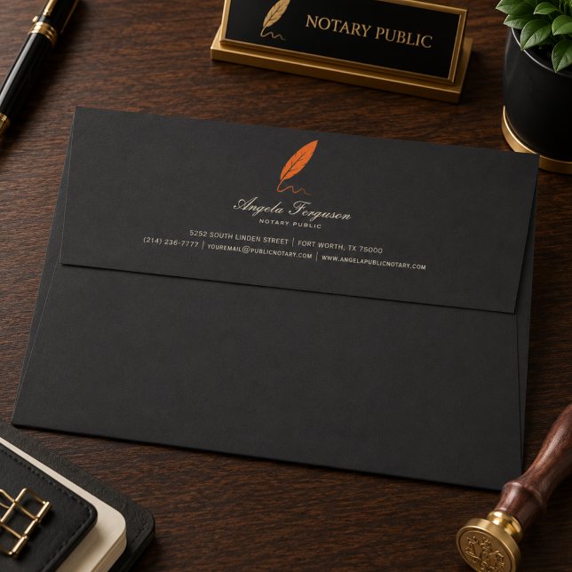Elegant Personalised Notary Public Envelope (Creator Uploaded)