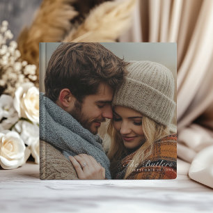 Elegant Personalised Photo Wedding  Guest Book