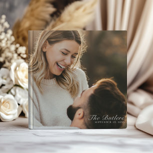 Elegant Personalised Photo Wedding  Guest Book