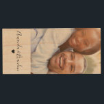 Elegant Personalised Photo Wood USB Flash Drive<br><div class="desc">By adding your favourite photo,  plus your names to personalise and a little black heart underneath,  this gorgeous USB Flash Drive will make a great birthday,  anniversary or christmas gift,  for boyfriends,  girlfriends,  wives,  husbands,  partners or best friends.</div>