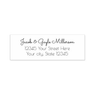Elegant Personalised Return Address Self Ink Stamp