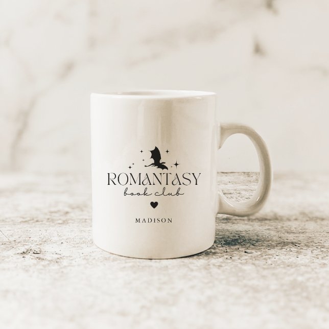 Elegant Personalised 'Romantasy' Book Club Coffee Mug (Creator Uploaded)