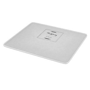 Elegant Personalised Wedding  Custom Modern Gift Cutting Board