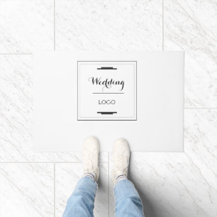 Elegant Personalised Wedding Custom Modern Gift Doormat