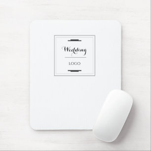 Elegant Personalised Wedding  Custom Modern Gift Mouse Pad