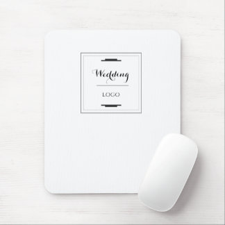 Elegant Personalised Wedding  Custom Modern Gift Mouse Pad