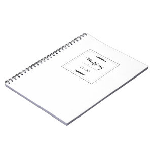 Elegant Personalised Wedding Custom Modern Gift Notebook