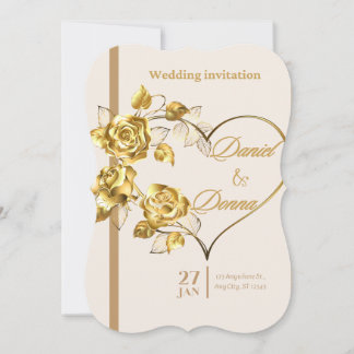 Elegant Personalised Wedding Invitation