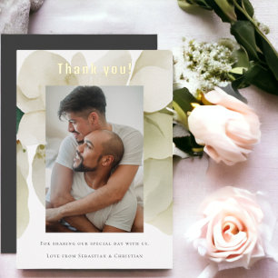 Elegant Personalised Wedding Thank You Card