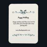 elegant personalised wedding welcom magnet<br><div class="desc">welcom your guests in style with this beautifully designed wedding sign.</div>