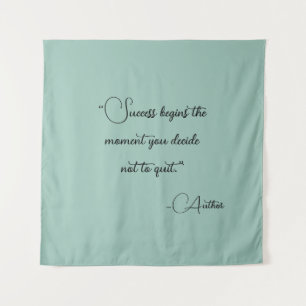 Elegant Personalised Your Favourite Quote   Tapestry