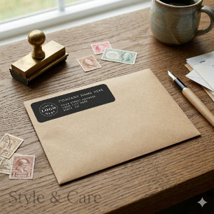 Elegant Personalized Address Labels with Text