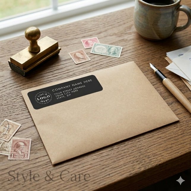 Elegant Personalized Address Labels with Text (Elegant Personalized Address Labels with Text)