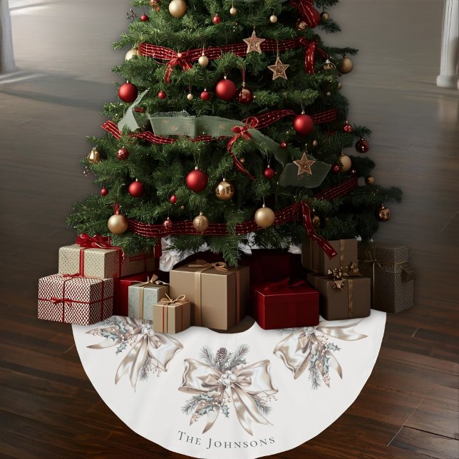 Elegant Personalized Christmas Tree Skirt (Creator Uploaded)