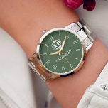 Elegant Personalized Couple Monogram  Watch<br><div class="desc">Timeless Minimalist Monogram Couple’s Names Watch – Personalized Wedding & Anniversary Gift Celebrate love and elegance with this Personalized Monogram Couple’s Names Watch, designed for those who appreciate modern minimalist style with a timeless touch. Featuring a sleek and stylish monogram, this watch is the perfect blend of sophistication and personalization,...</div>