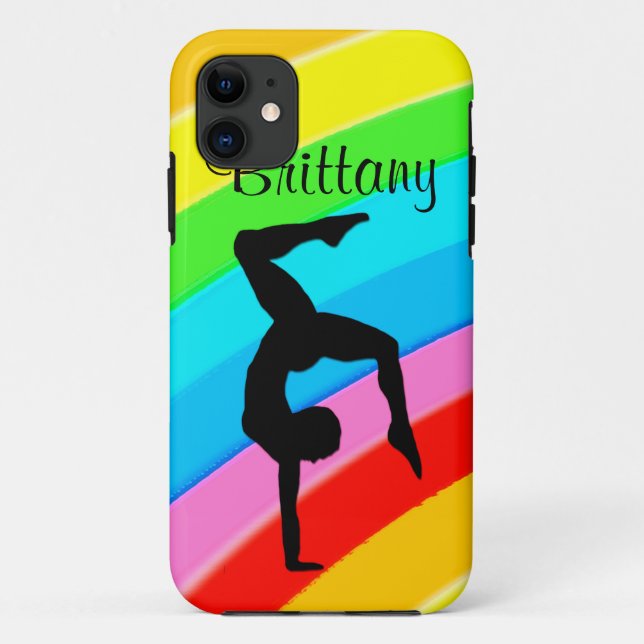 ELEGANT PERSONALIZED GYMNASTICS IPHONE CASE (Back)