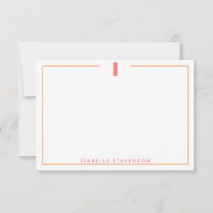 Elegant Personalized Monogram 3D Letter I Initial Card