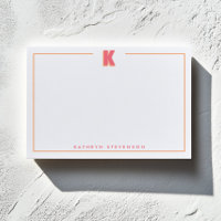 Elegant Personalized Monogram 3D Letter K Initial