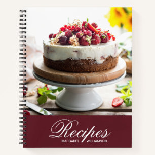 Elegant Personalized Recipe Notebook
