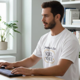 Elegant Personalized Soul Mate Graphic Men’s Tee