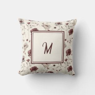 Elegant Personalized Stylish Romantic Floral Chic Cushion