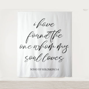 Elegant Personalized Wedding Backdrop Banner  Tapestry