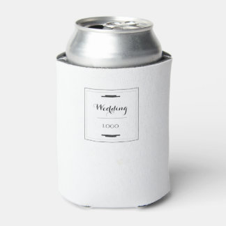 Elegant Personalized Wedding Custom Modern Gift Can Cooler