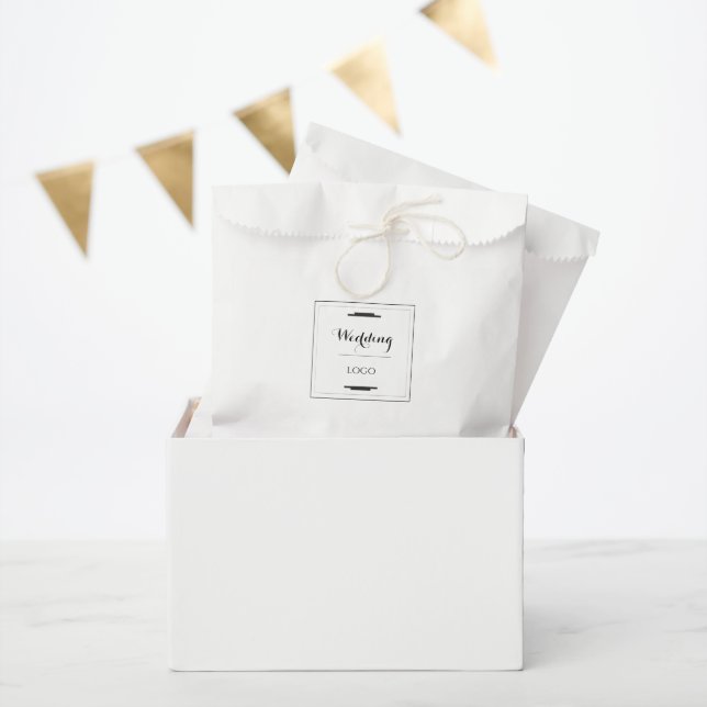 Elegant Personalized Wedding  Custom Modern Gift Favour Bag (Party)