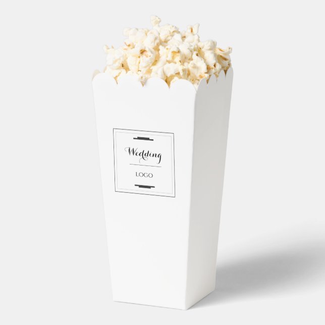 Elegant Personalized Wedding  Custom Modern Gift Favour Box (Popped)