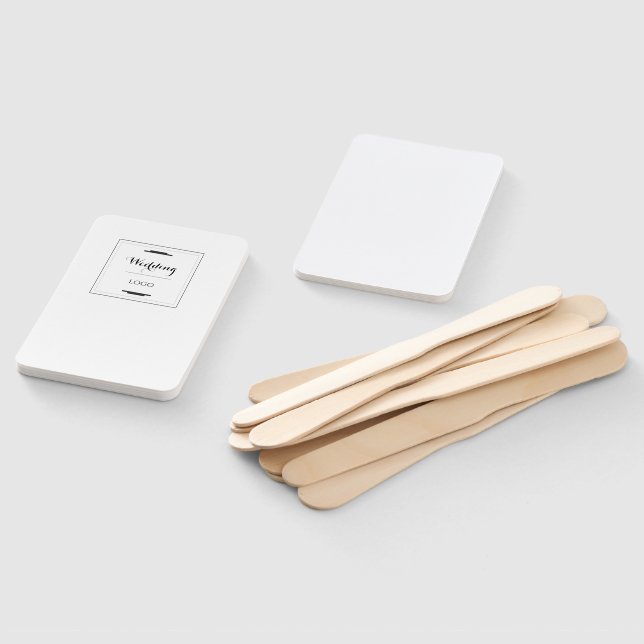 Elegant Personalized Wedding  Custom Modern Gift Hand Fan (Non-assembled)