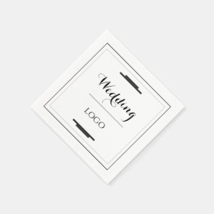 Elegant Personalized Wedding  Custom Modern Gift Napkin