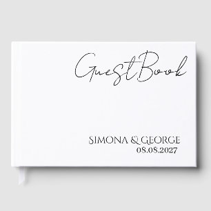 Elegant Personalized Wedding Guest Book