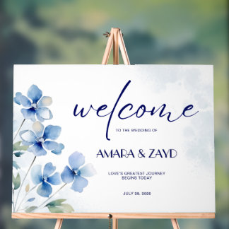 Elegant Personalized Wedding Welcome Acrylic Sign