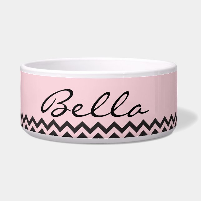 Elegant Pet Dish, Customisable name & Colour (Front)